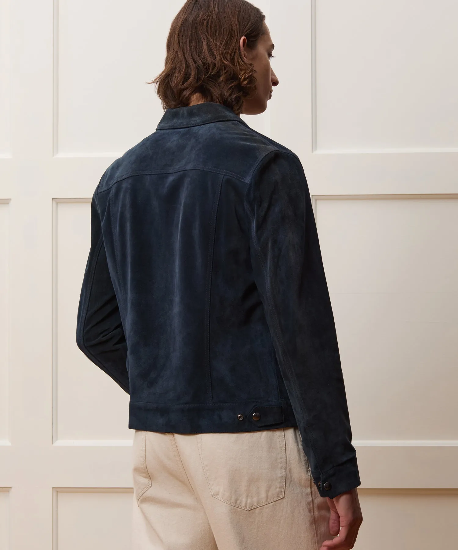 Italian Suede Snap Dylan Jacket