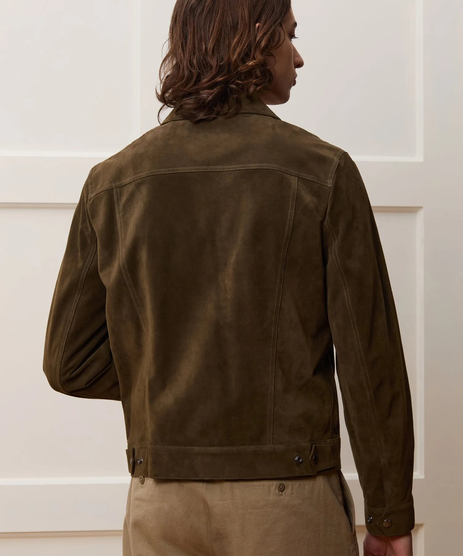 Italian Suede Snap Dylan Jacket