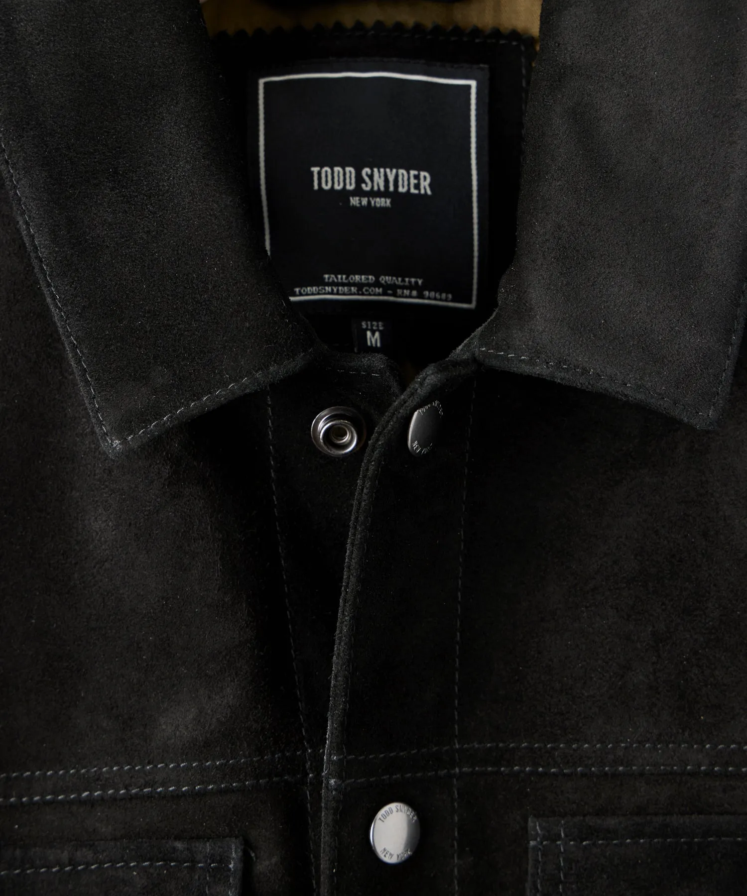 Italian Suede Snap Dylan Jacket