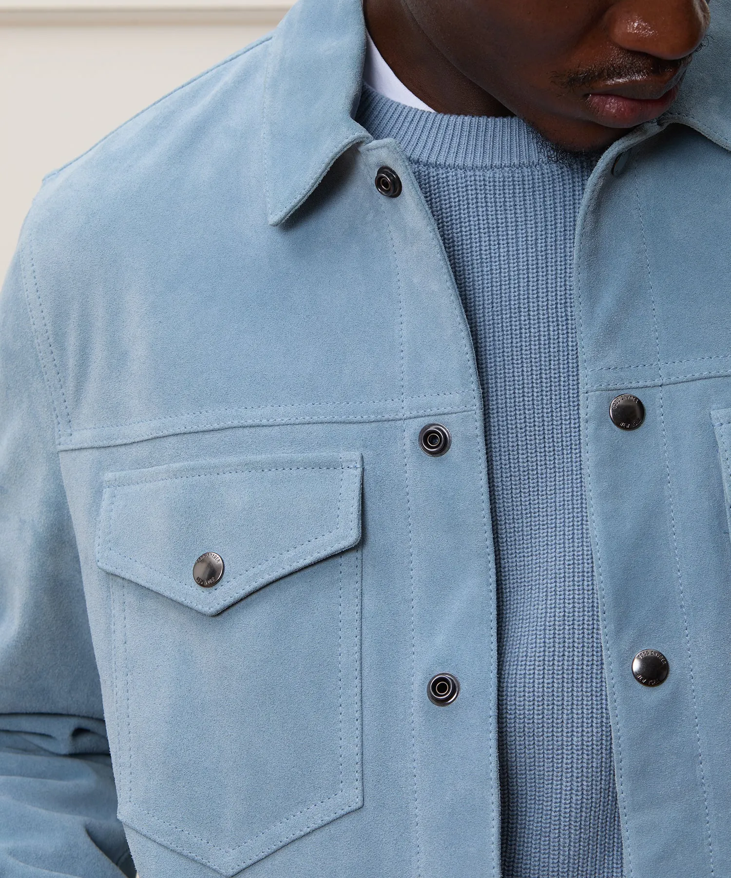Italian Suede Snap Dylan Jacket