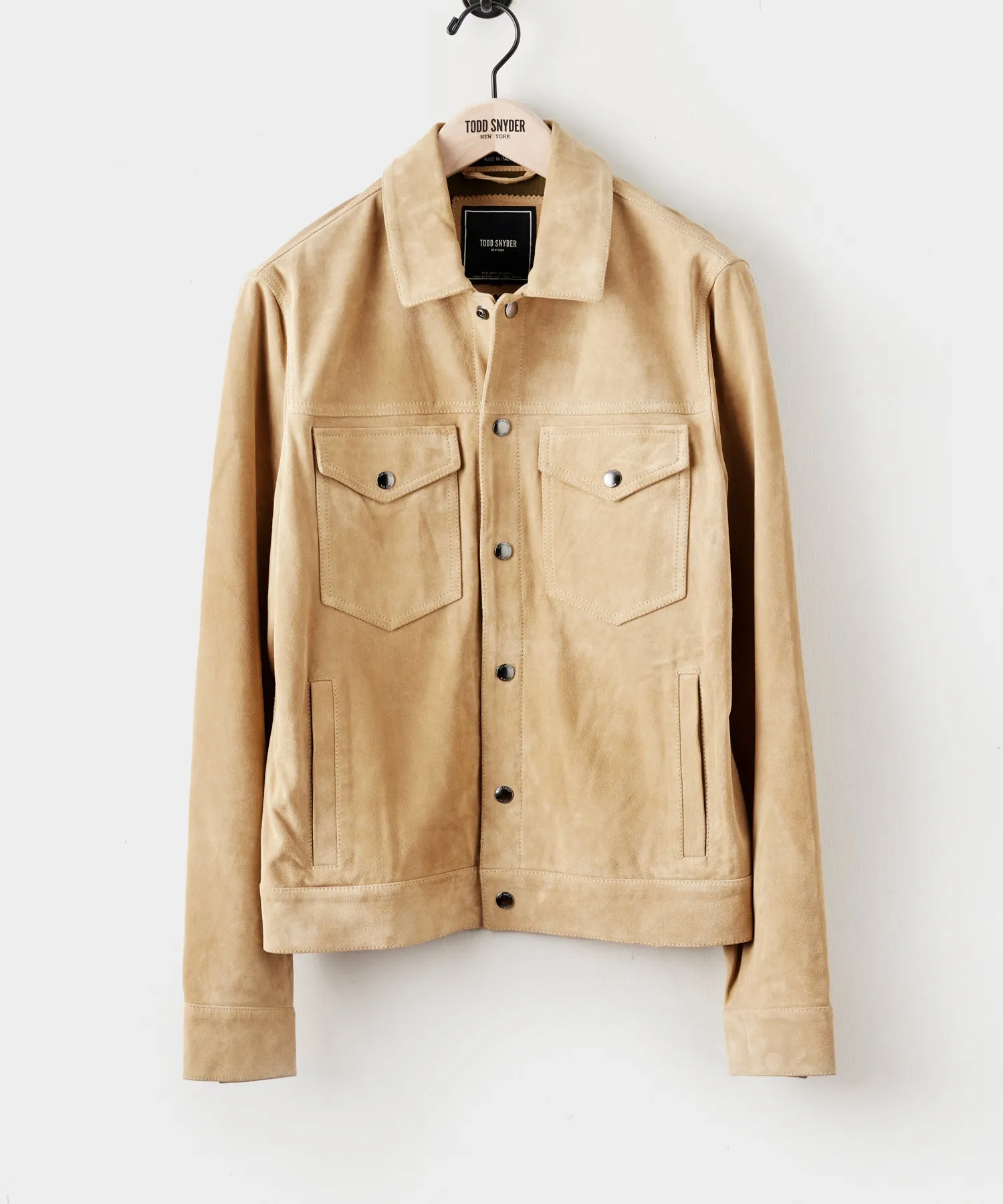 Italian Suede Snap Dylan Jacket