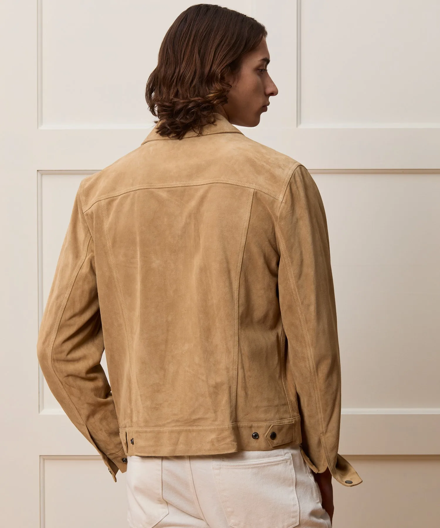 Italian Suede Snap Dylan Jacket