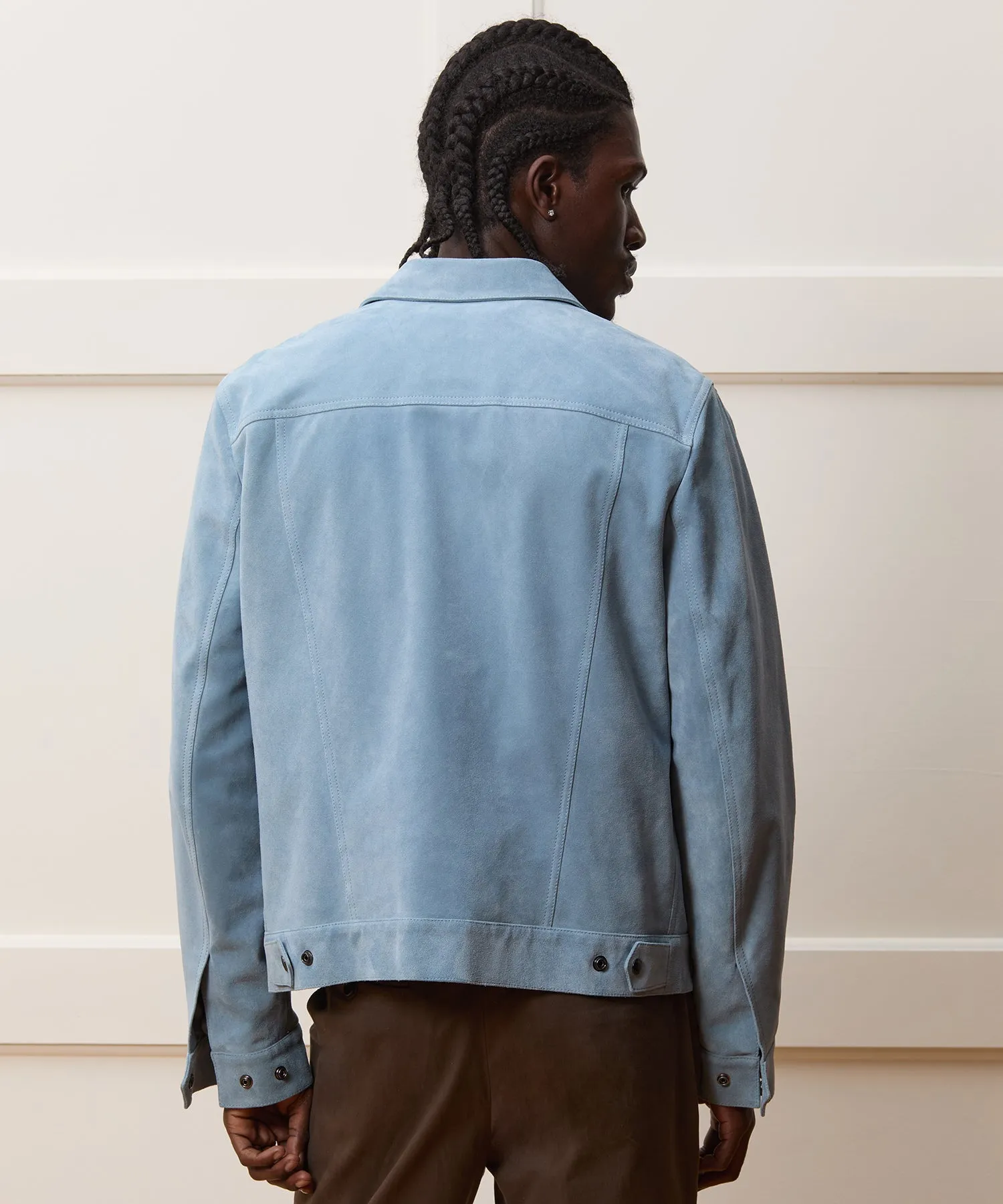 Italian Suede Snap Dylan Jacket