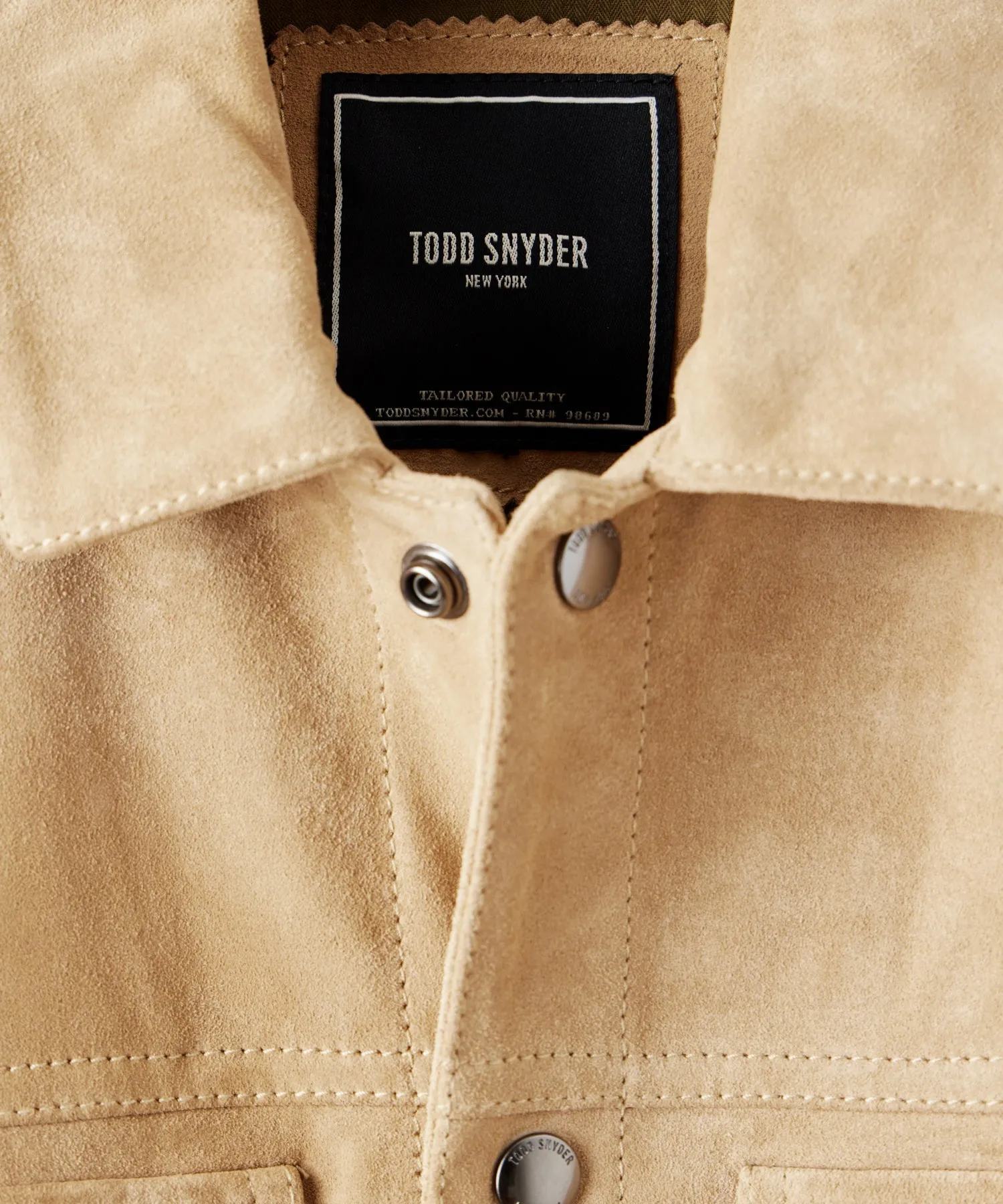 Italian Suede Snap Dylan Jacket