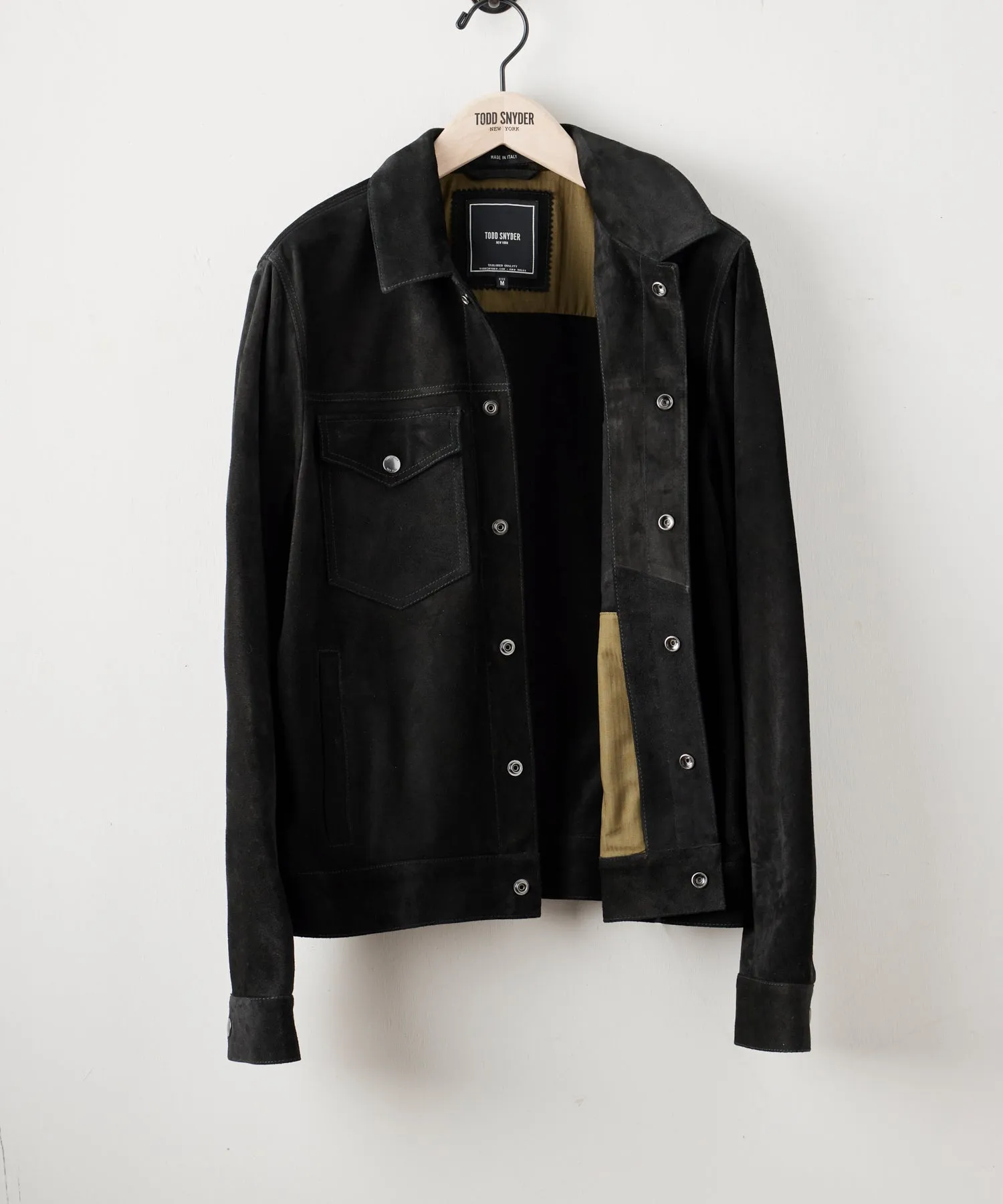 Italian Suede Snap Dylan Jacket