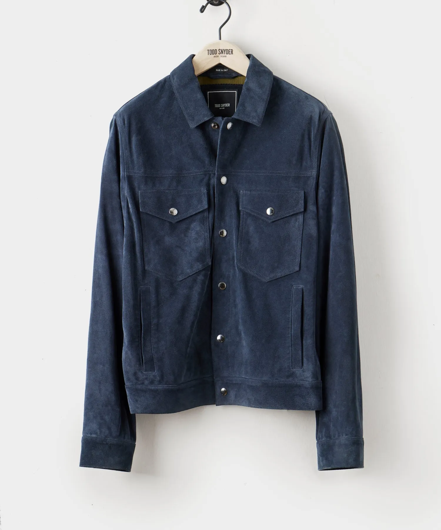 Italian Suede Snap Dylan Jacket