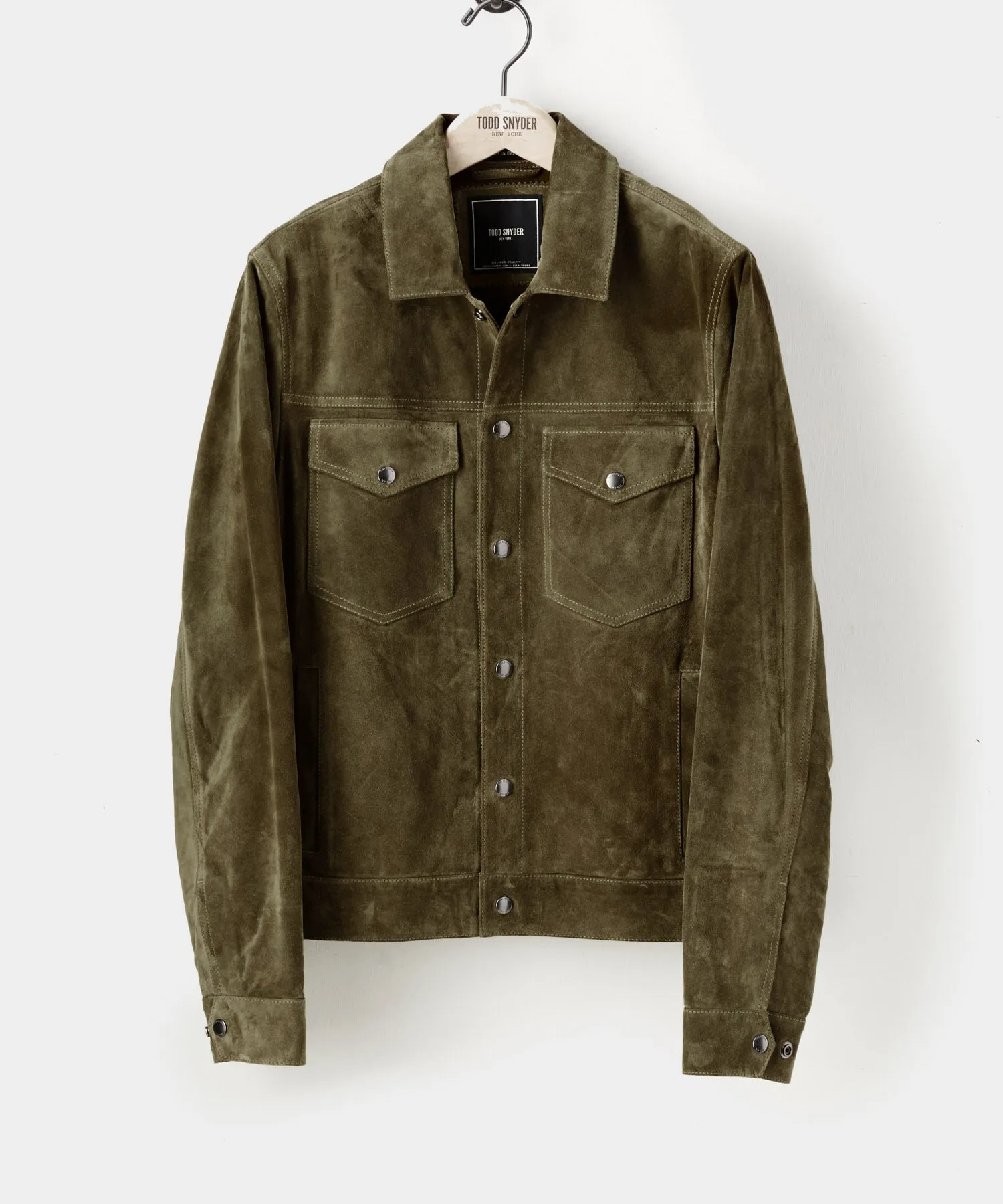 Italian Suede Snap Dylan Jacket
