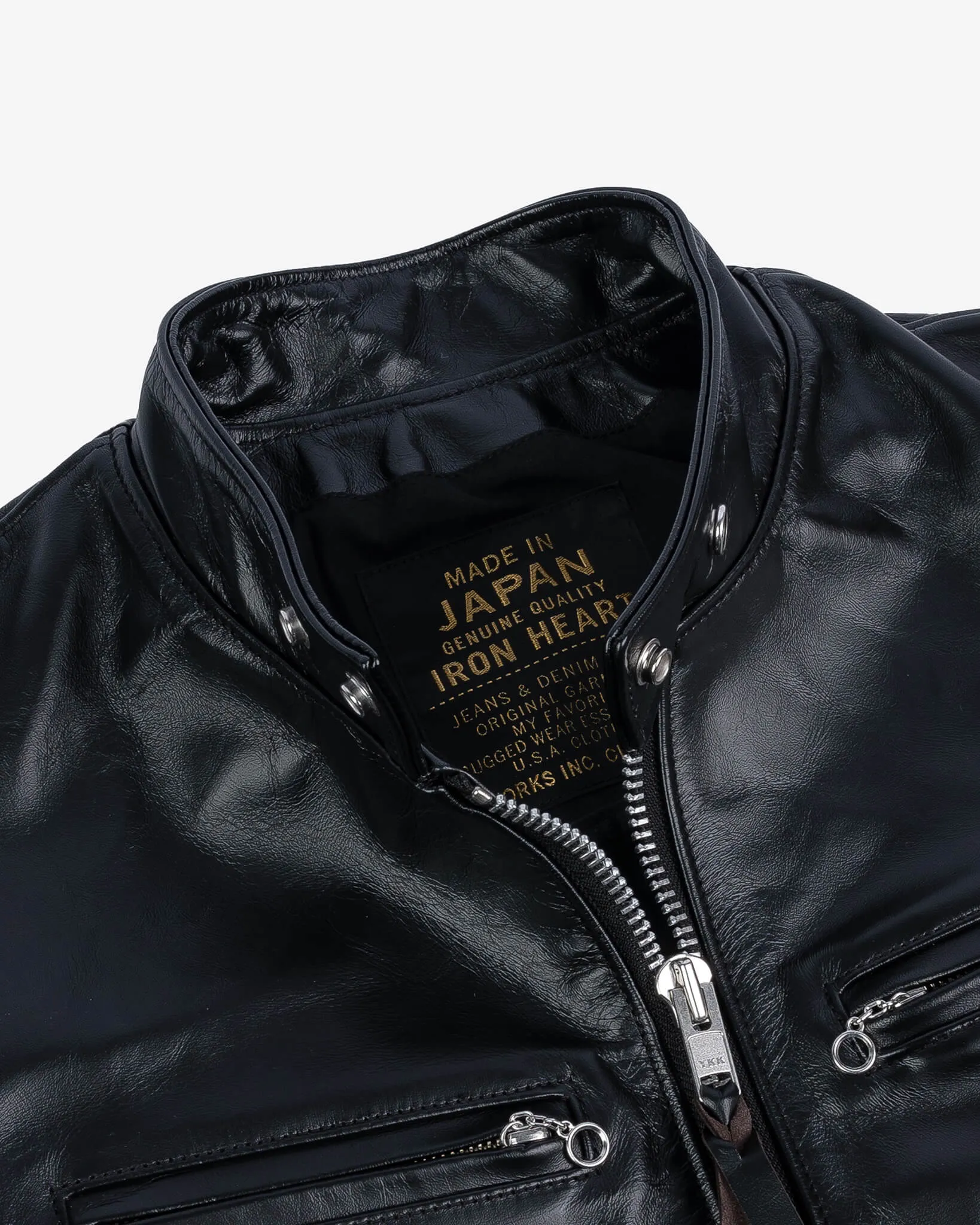 Japanese Horsehide Rider’s Jacket - Black (Tea-Core Dyed)