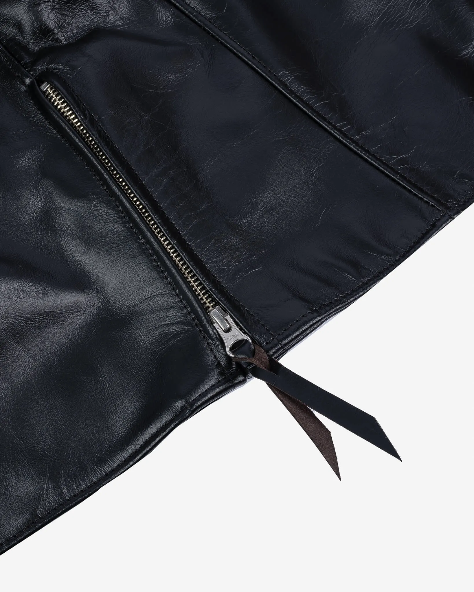 Japanese Horsehide Rider’s Jacket - Black (Tea-Core Dyed)