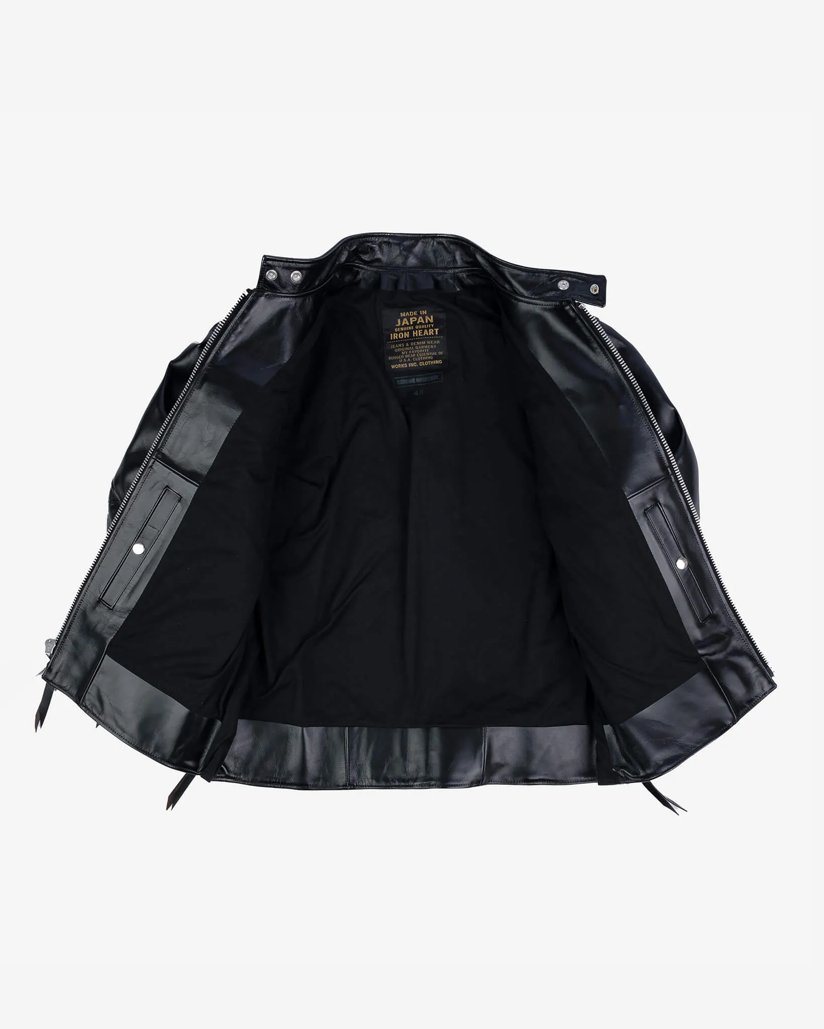 Japanese Horsehide Rider’s Jacket - Black (Tea-Core Dyed)