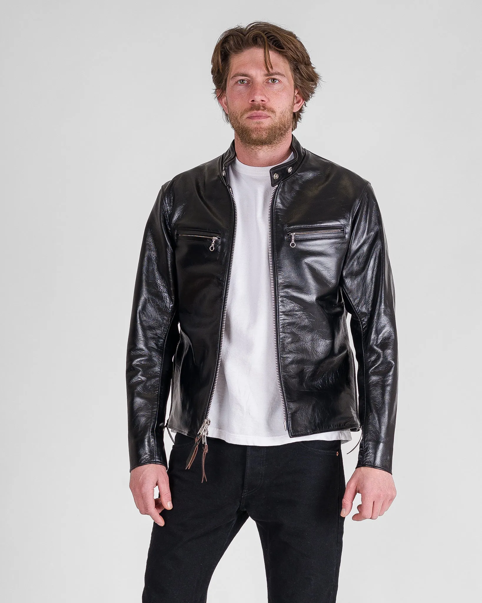 Japanese Horsehide Rider’s Jacket - Black (Tea-Core Dyed)