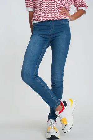 Jeggings in dark wash