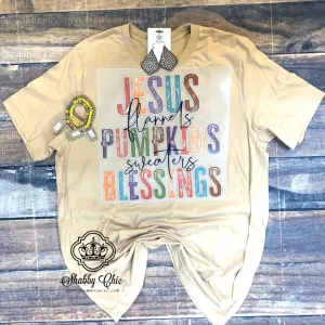 Jesus Pumpkin Blessings Tee