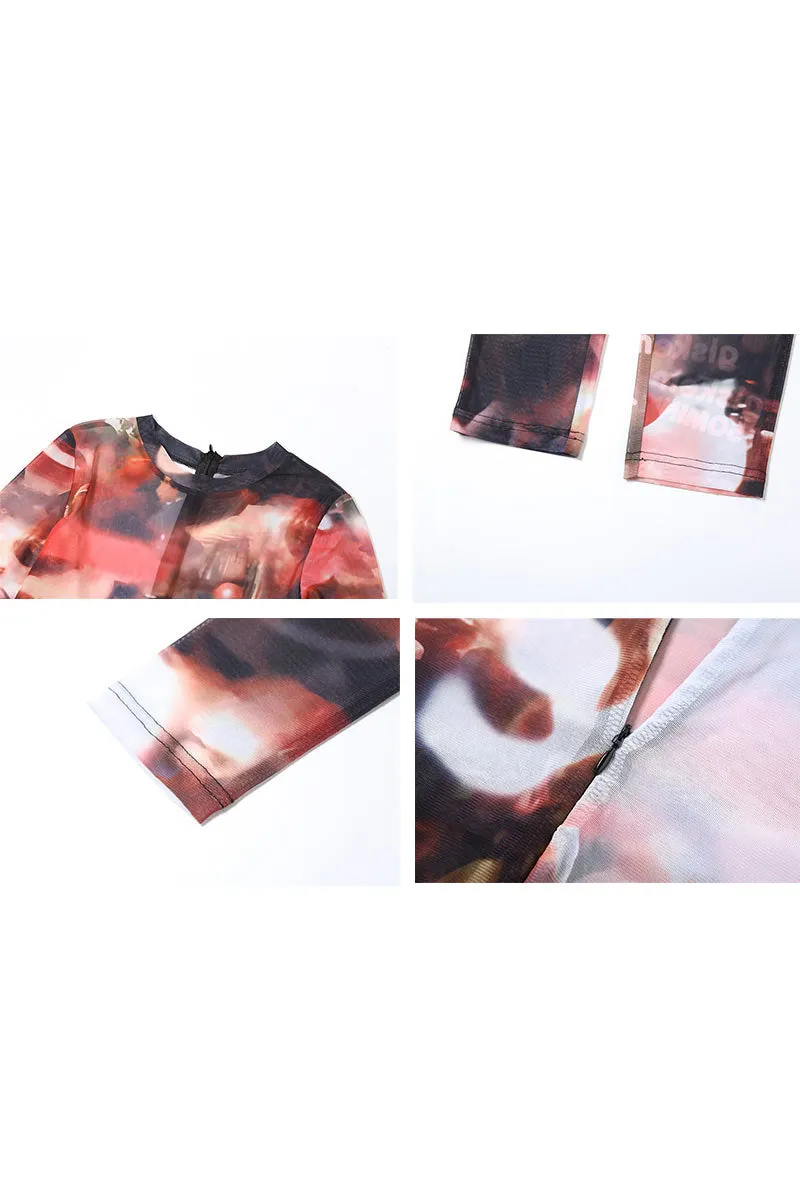 JM0093 Tie Dye Shirt and Leggings Set