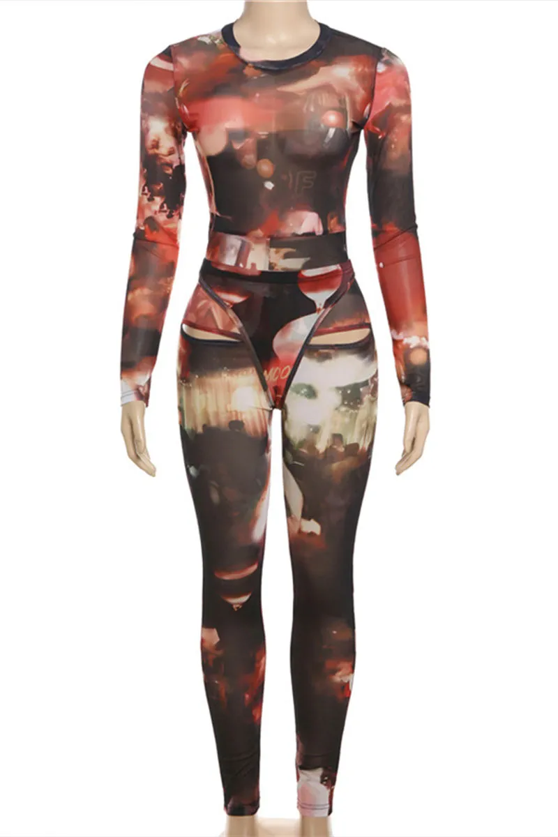 JM0093 Tie Dye Shirt and Leggings Set