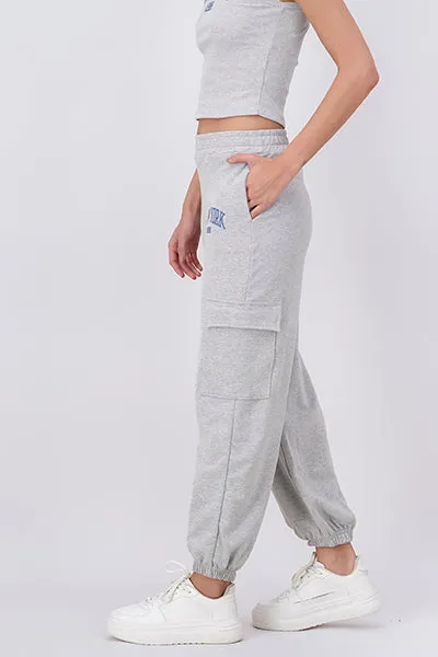 Jogger cargo estampado New York