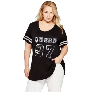 Junior Plus Graphic Football Top-QUEEN 87