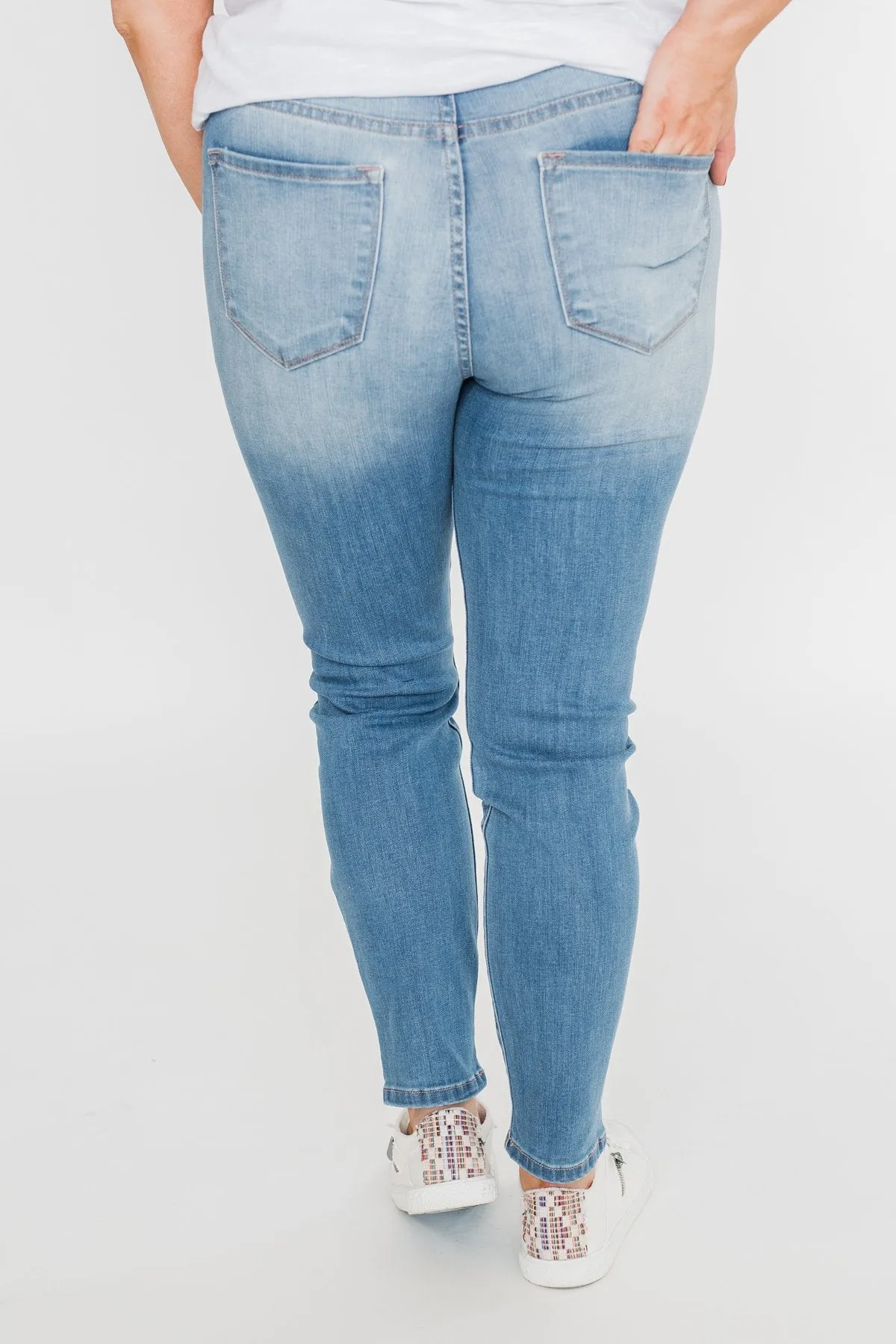 KanCan Distressed Skinny Jeans- Tiffany Wash