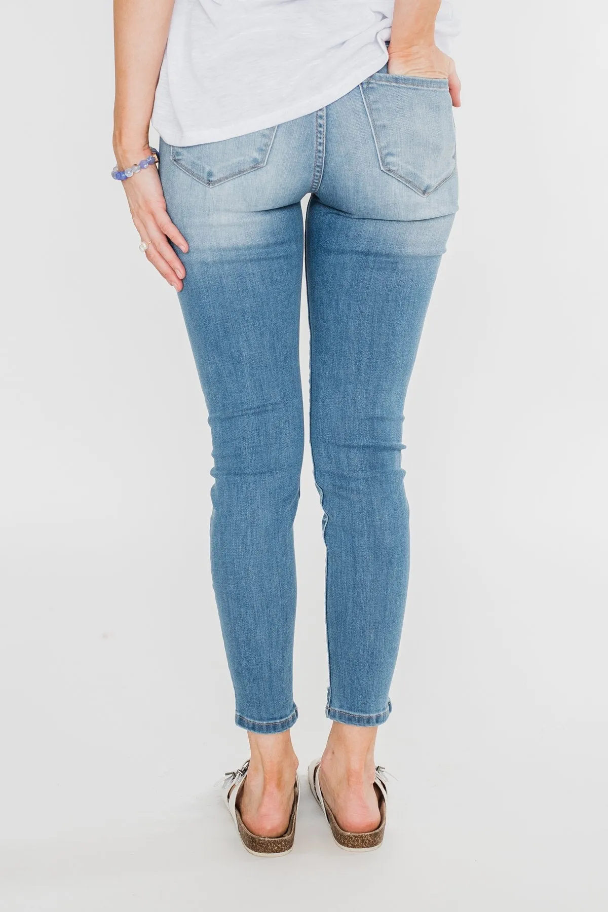 KanCan Distressed Skinny Jeans- Tiffany Wash
