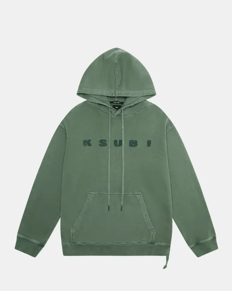 KSUBI Buy Blocked Biggie Hoodie - Emerald