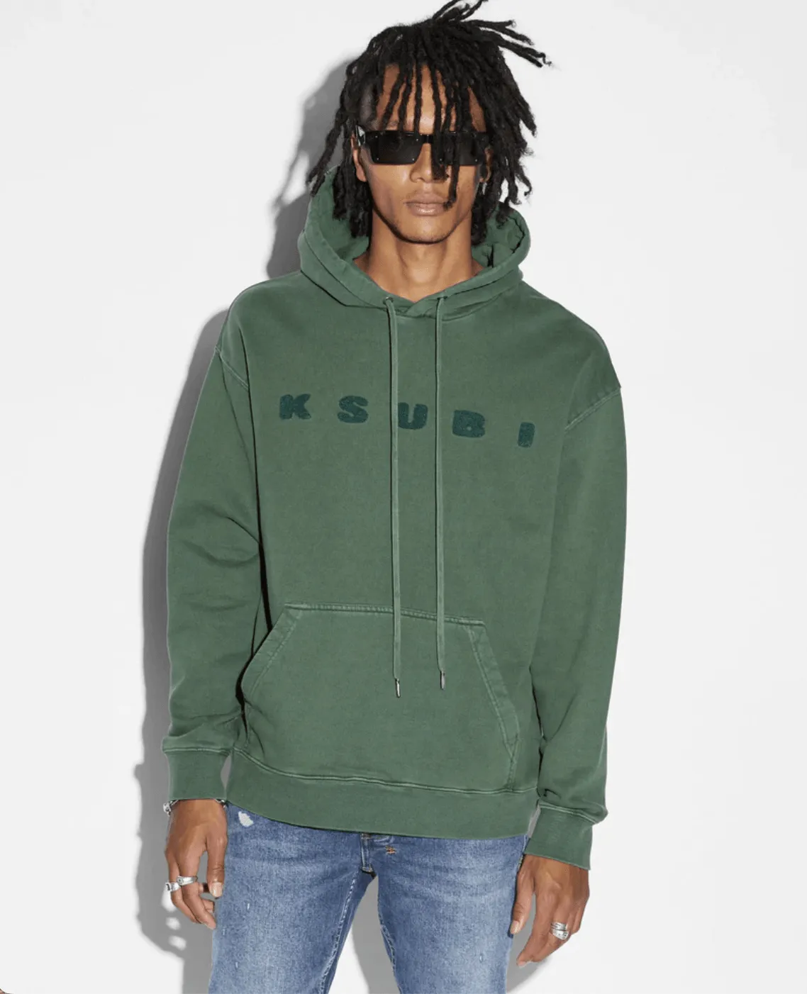 KSUBI Buy Blocked Biggie Hoodie - Emerald