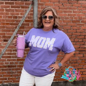 Lavendar Flower Mom Tee