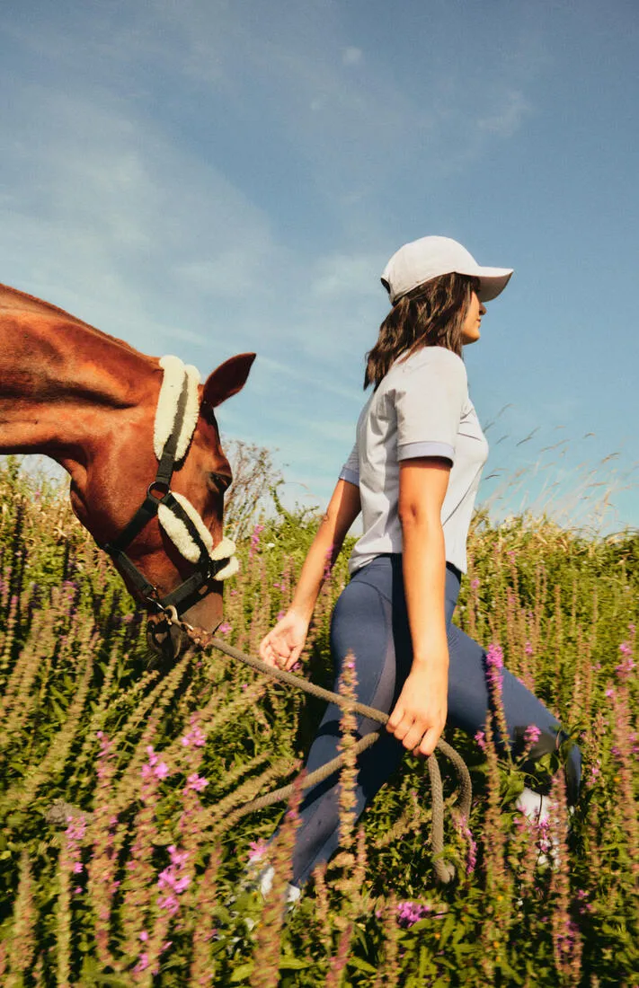 Legging équitation léger Femme - 100 marine