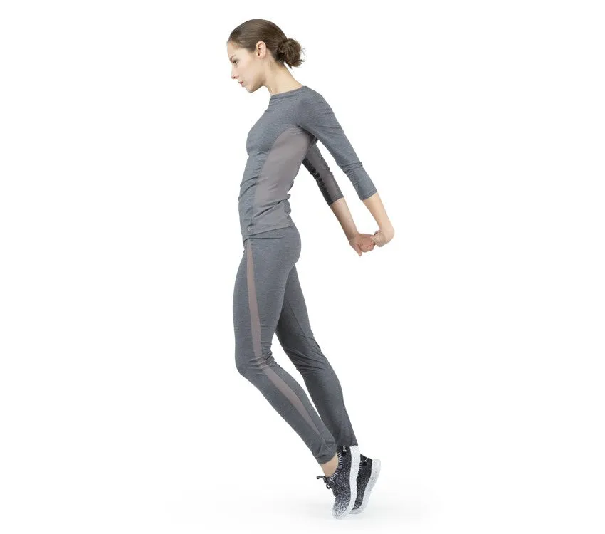 Legging with breathable mesh