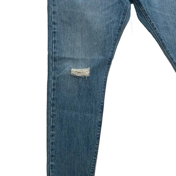 LEVI'S PREMIUM WEDGIE ANKLE JEANS Distressed Rigid Denim Women Size 31