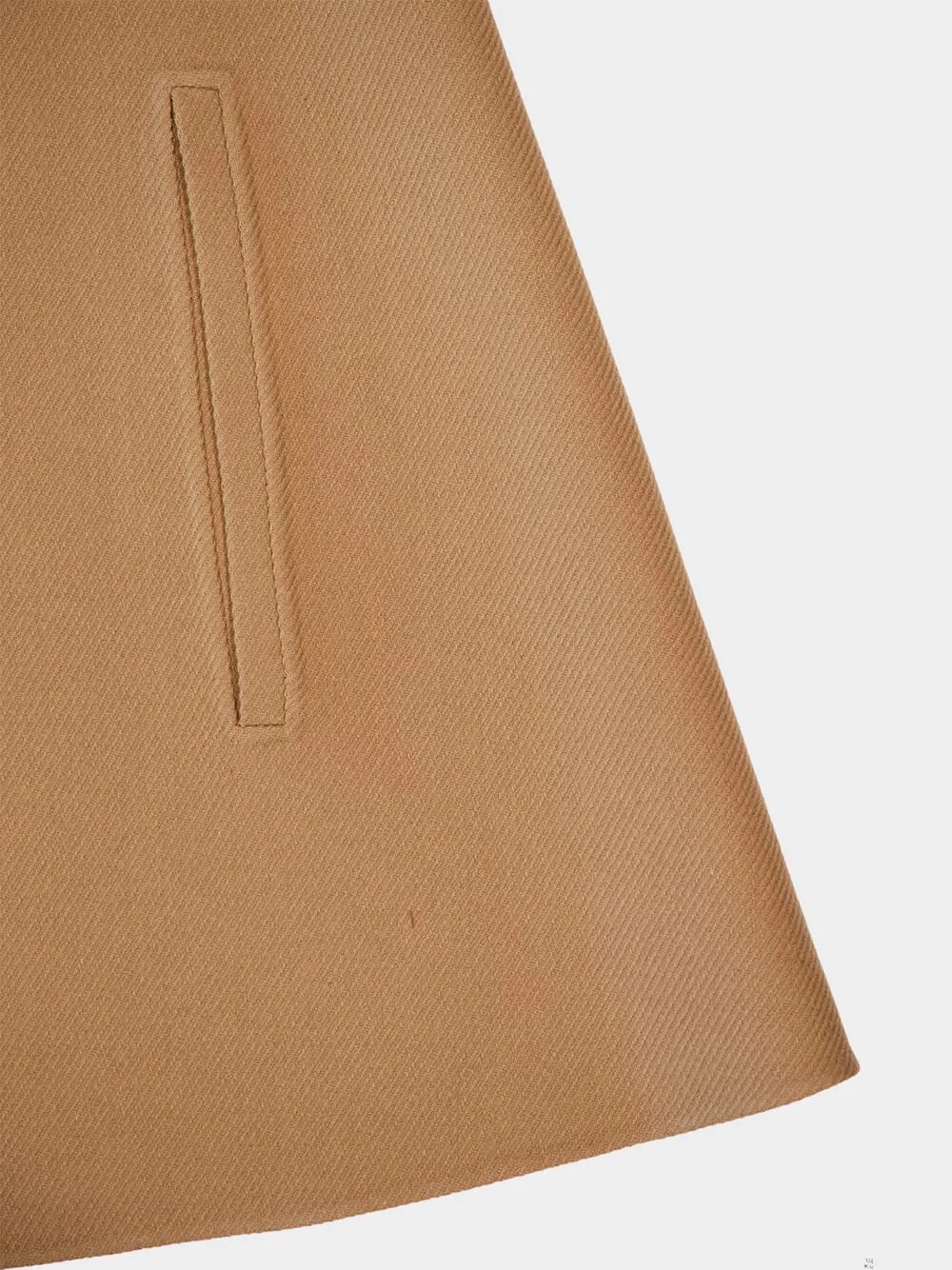 Light Brown Wool Cashmere Cape