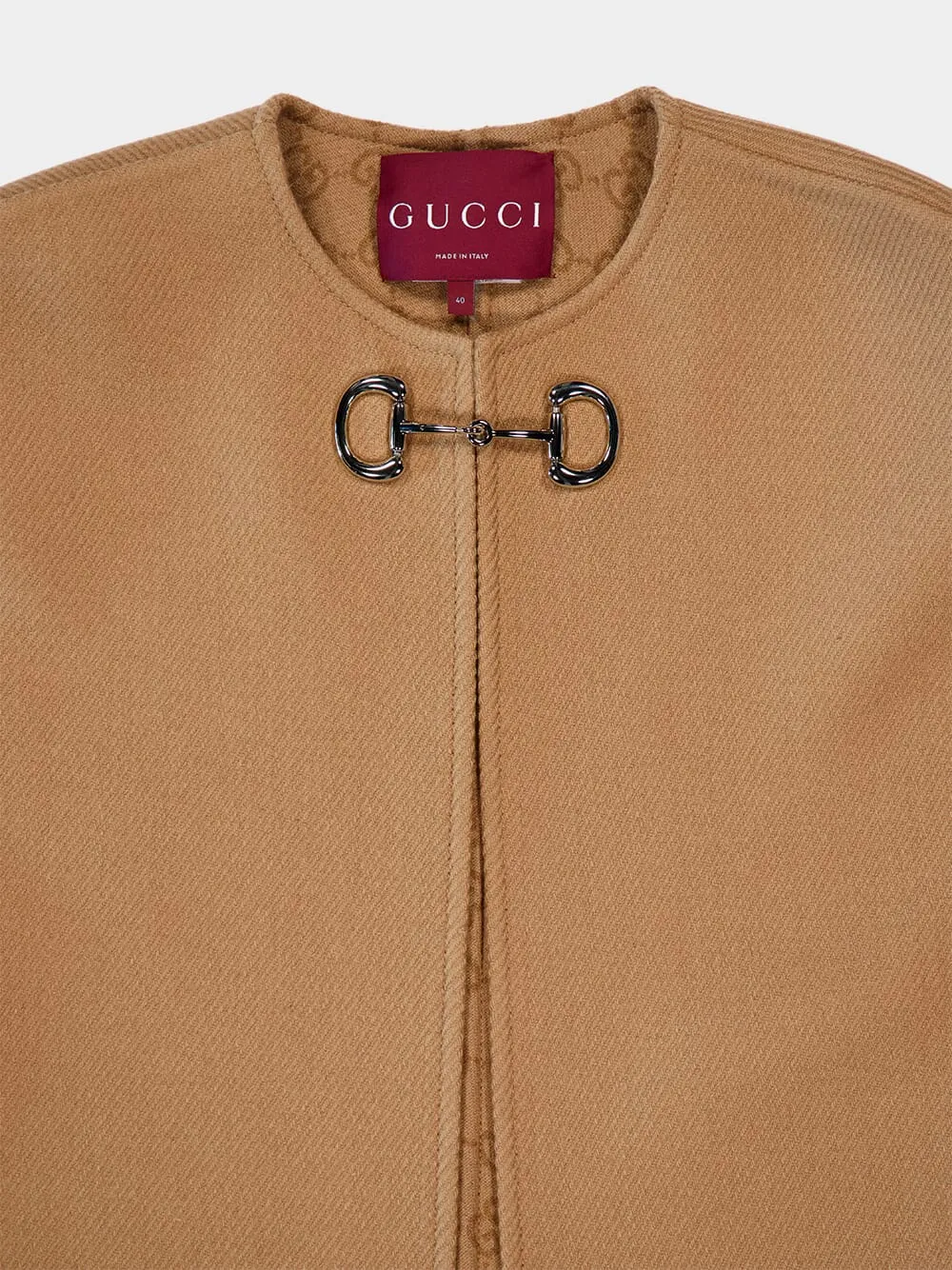 Light Brown Wool Cashmere Cape