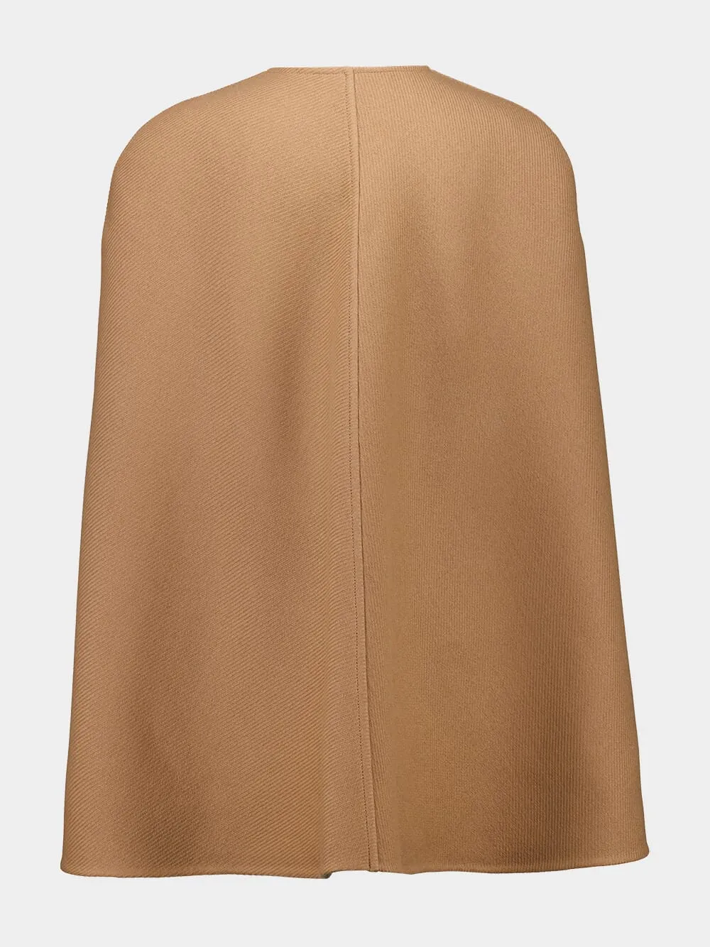 Light Brown Wool Cashmere Cape