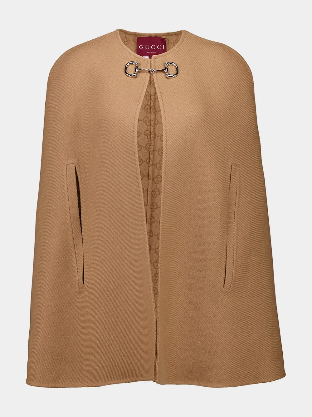 Light Brown Wool Cashmere Cape