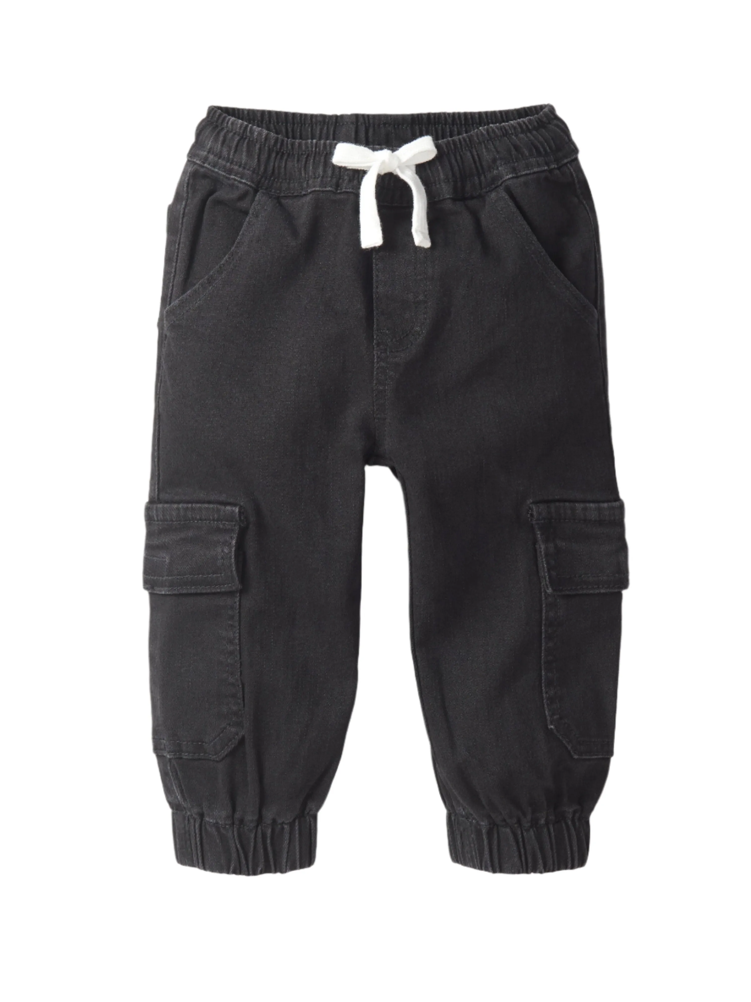Little Bipsy Cargo Denim Jogger - Black Wash