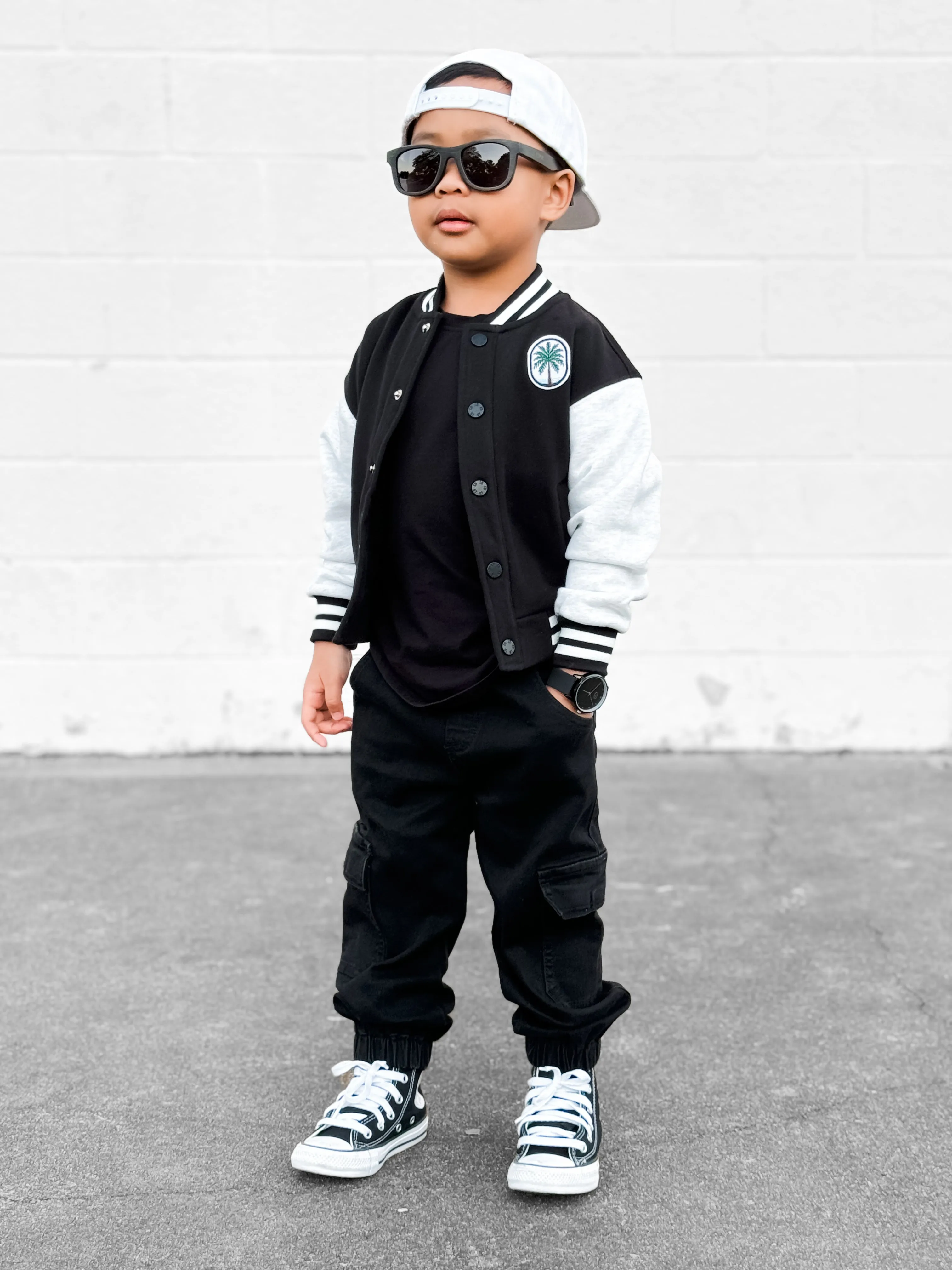 Little Bipsy Cargo Denim Jogger - Black Wash
