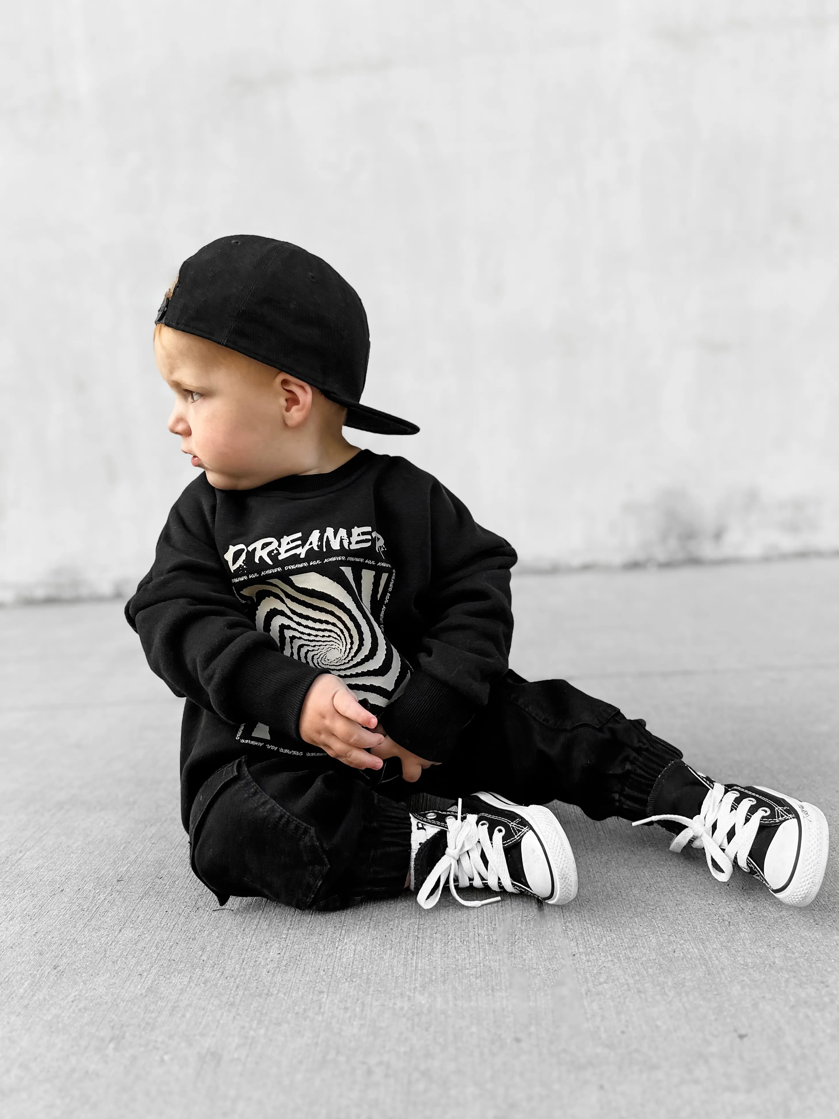 Little Bipsy Cargo Denim Jogger - Black Wash