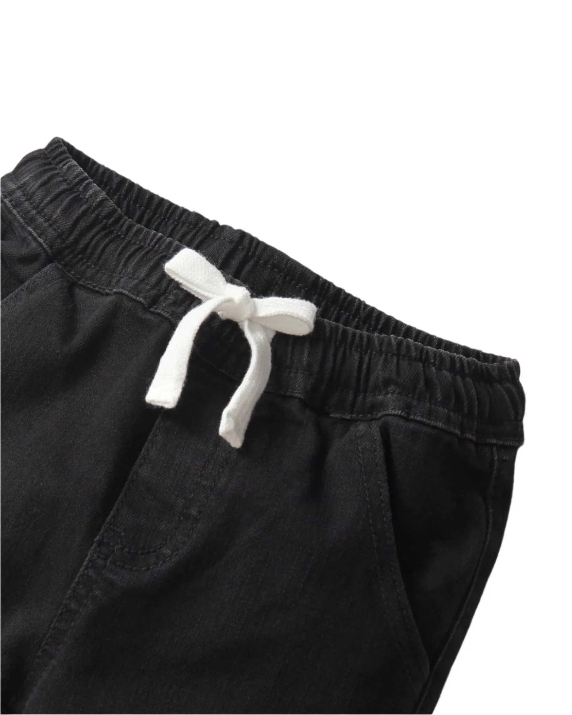 Little Bipsy Cargo Denim Jogger - Black Wash