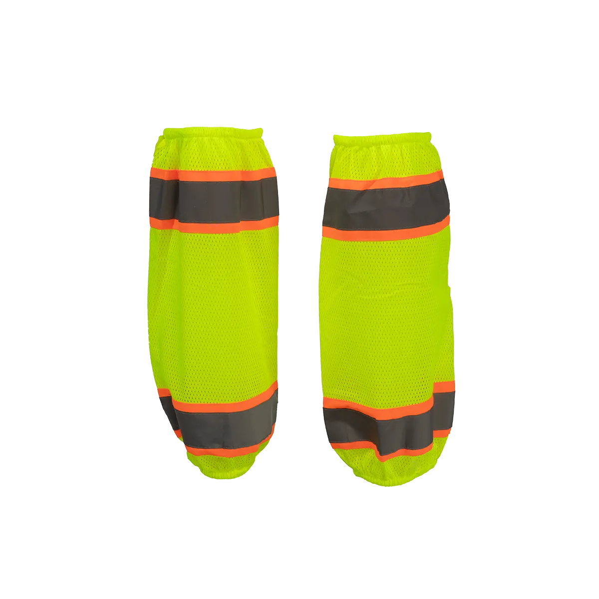 LMGO-CE ANSI Class E Lime Mesh/Orange Contrast Reflective Leggings/Gaiters With Adjustable Velcro Closures