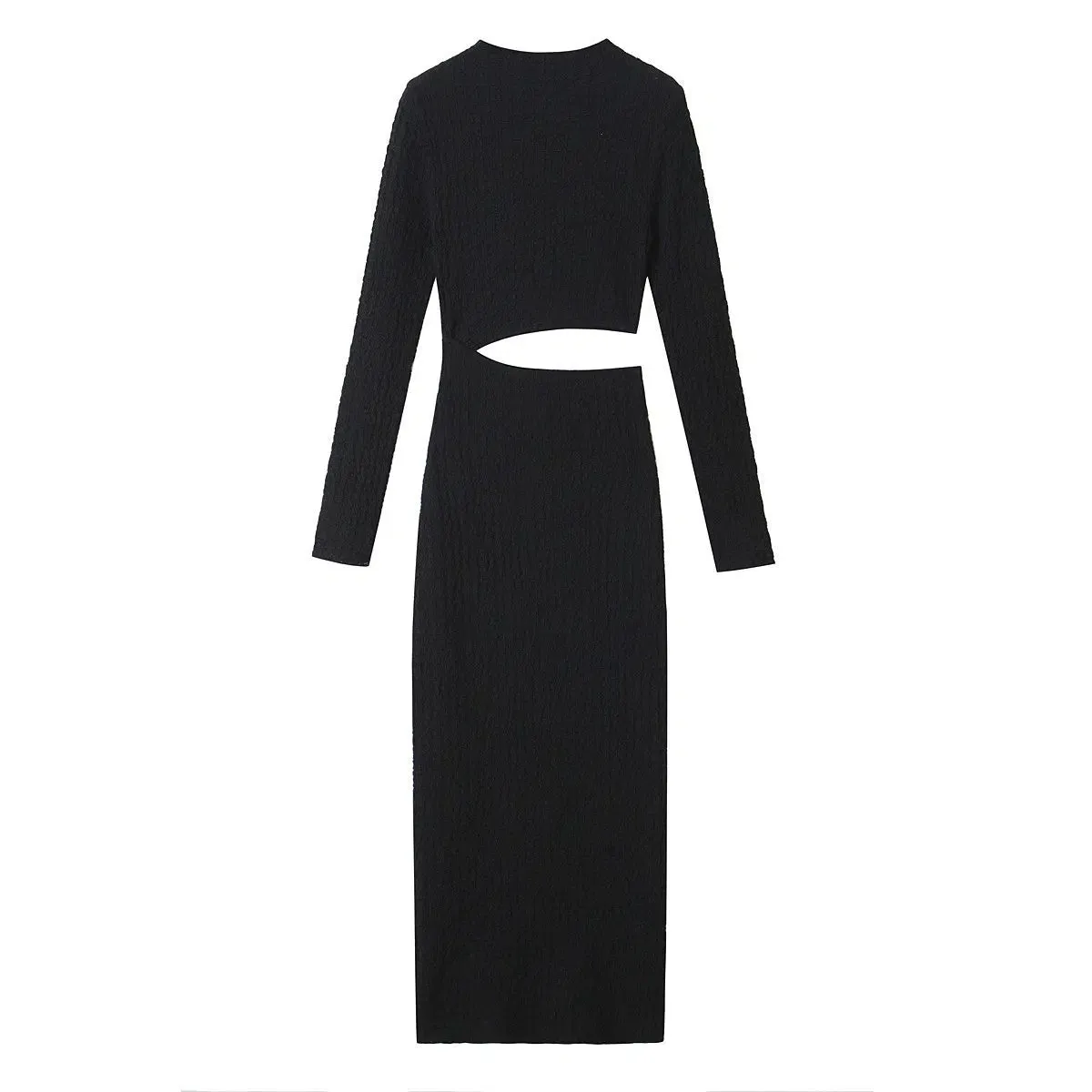 Long Sleeve Cutout Midi Dress