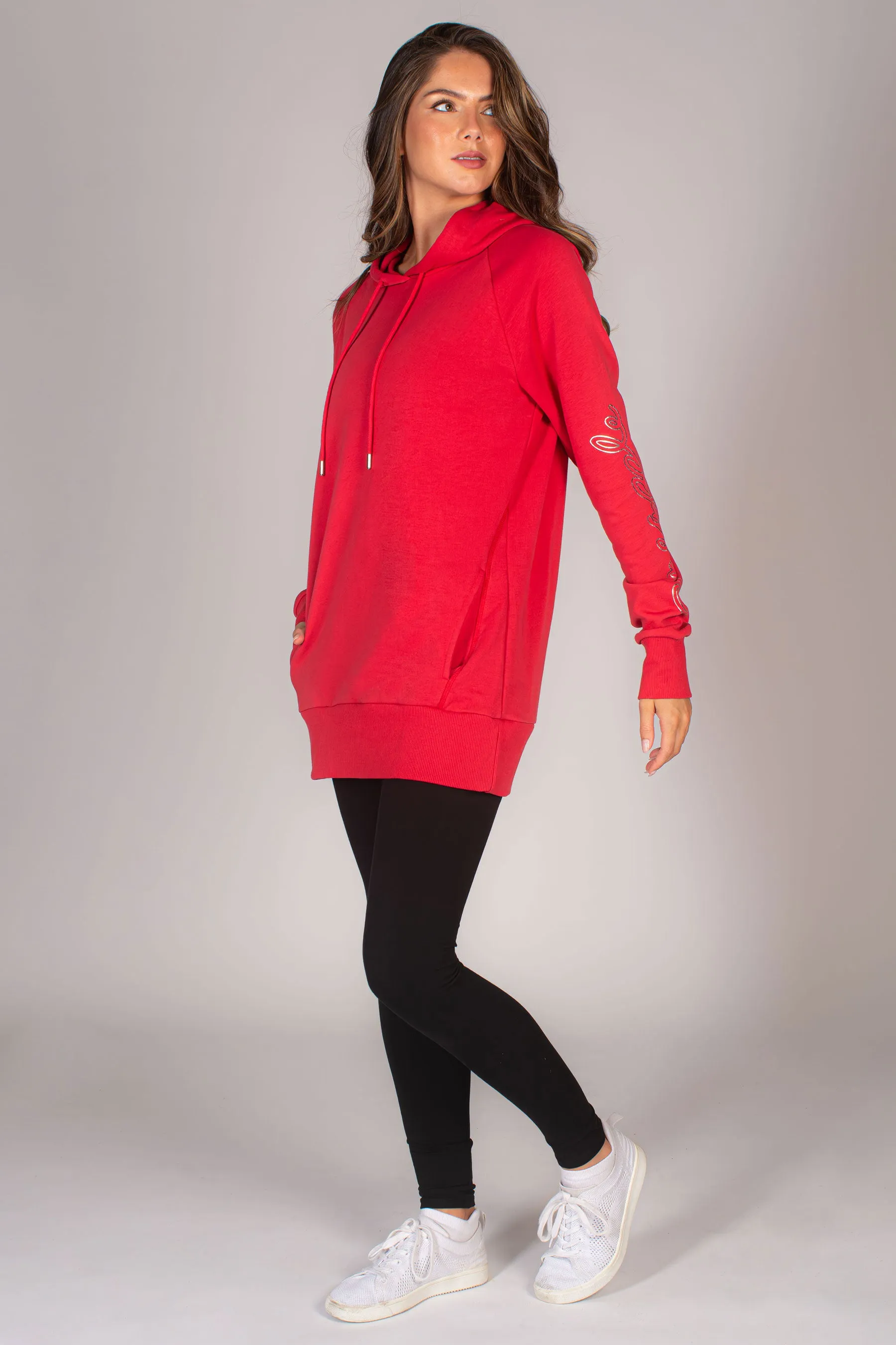 Longline Logo Hoodie