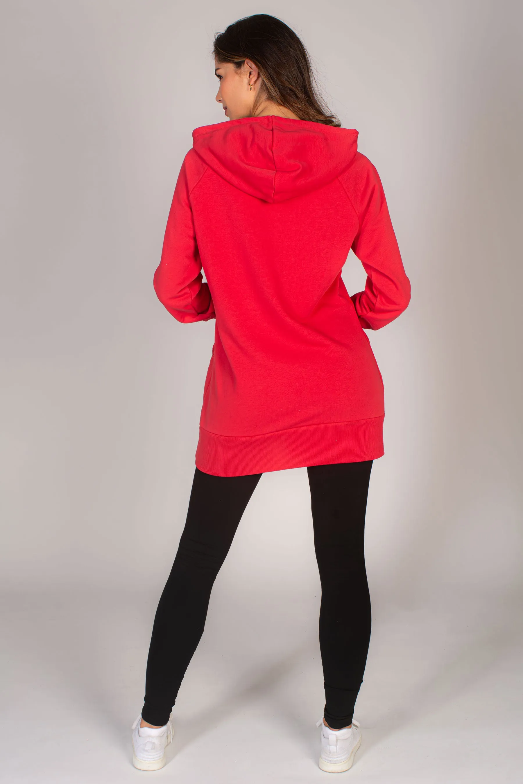 Longline Logo Hoodie