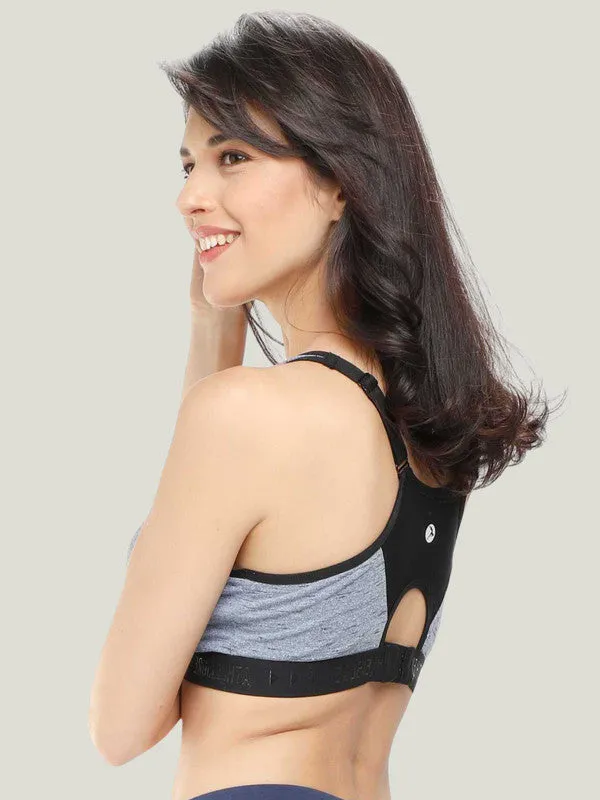 Lovable Grey Padded Non Wired Full Coverage Bra - ADVAITA SPORTS BRA-SLM-GR