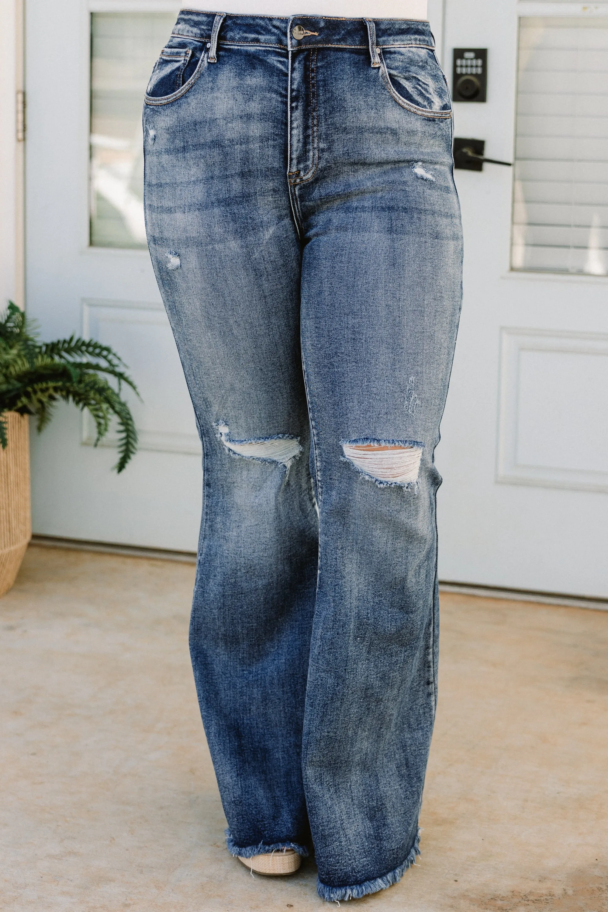 Love You Long Time Jeans, Dark Wash