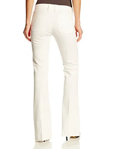 Lucky Brand Womens White Distressed Charlotte Kick Flare Jeans Size 26