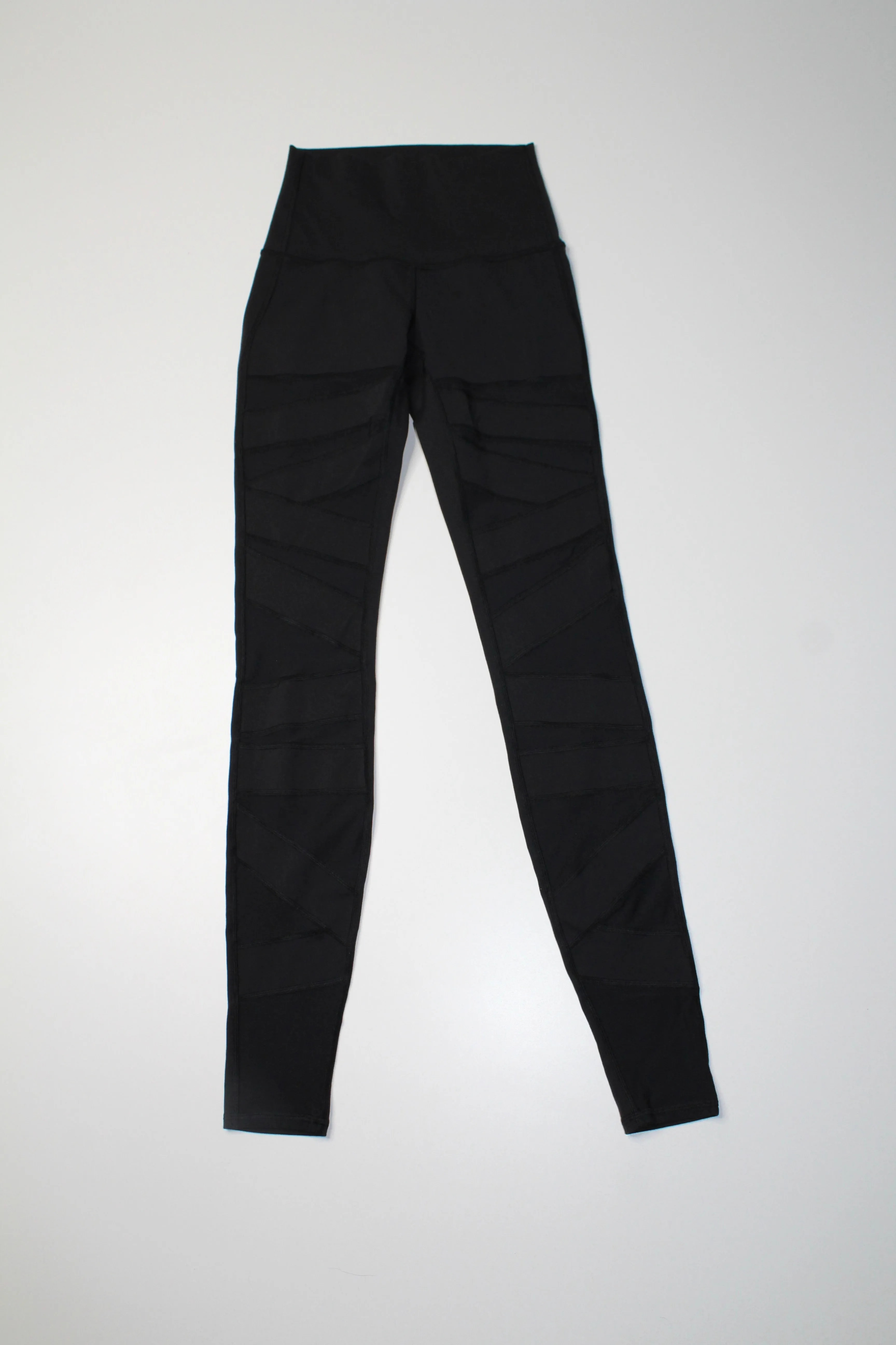 Lululemon black ‘wunder under’ tech mesh legging, size 4 (31”) (price reduced: was $58)
