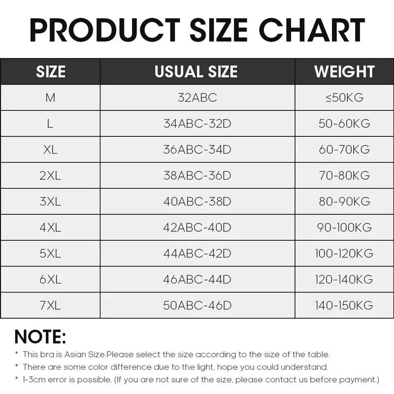 M-4XL Wireless Seamless Ultra-Thin Bra