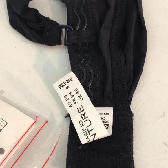Marie Jo L’Aventure “Daniel” Bra 2 way 36/B. Navy Blue Sexy Cut Thick Straps NWT