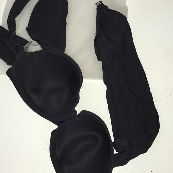 Marie Jo L’Aventure “Daniel” Bra 2 way 36/B. Navy Blue Sexy Cut Thick Straps NWT