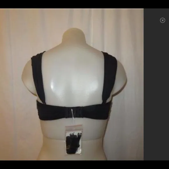 Marie Jo L’Aventure “Daniel” Bra 2 way 36/B. Navy Blue Sexy Cut Thick Straps NWT