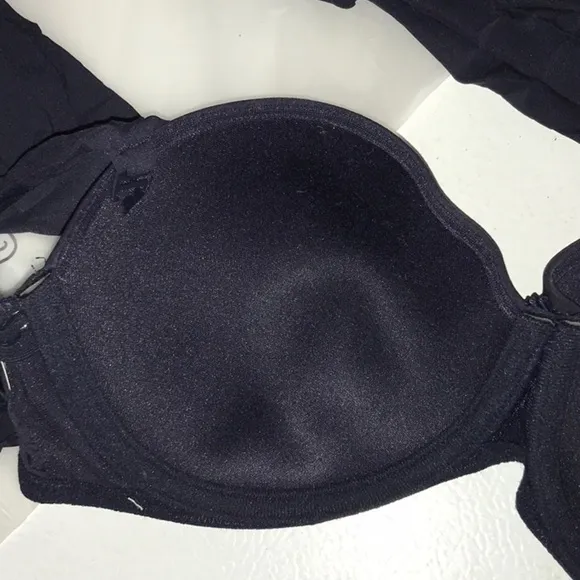Marie Jo L’Aventure “Daniel” Bra 2 way 36/B. Navy Blue Sexy Cut Thick Straps NWT